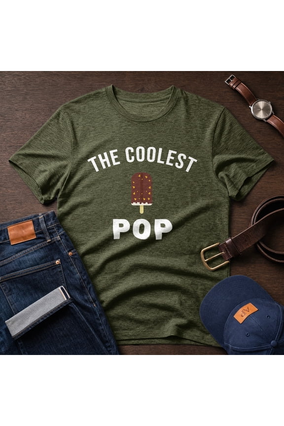 The Coolest Pop Shirt, Gift For Dad, Fathers Day Gift, Dad Birthday Gift, Funny Dad Shirt