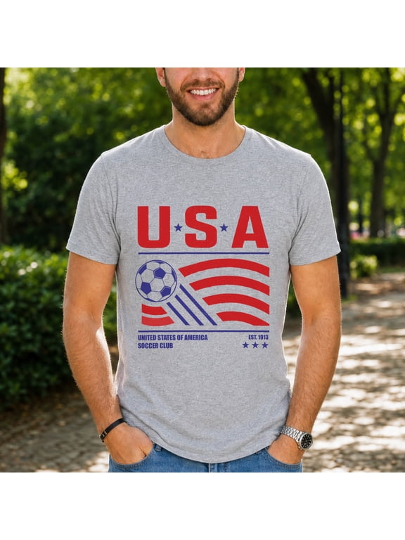United States Of America Soccer Club T-Shirt, USA Fan Shirt, Soccer Lover Gift