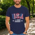 thumbnail image 1 of Jollimate Vintage USA Flag T-Shirt, American Flag Graphic Tee, Patriotic Shirt for Men, 1 of 6