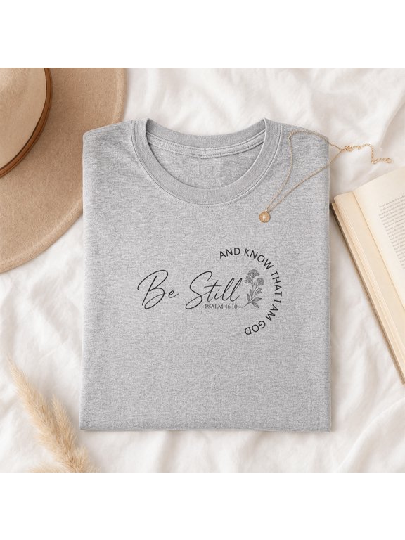 Women's Christian Faith Shirt, Minimalist Scripture T-Shirt, Christian T-shirt Gift for Her