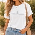 thumbnail image 1 of Jollimate Women's T-Shirt, Christian Faith Shirt, Minimalist Flower T-Shirt Holiday Gift, 1 of 6