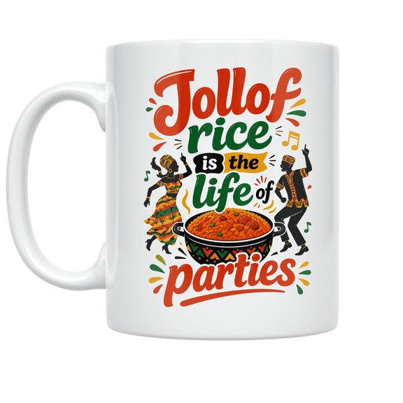 Jollof Rice Celebration - Cultural Food Enthusiast - 11 oz Ceramic Coffee Mug