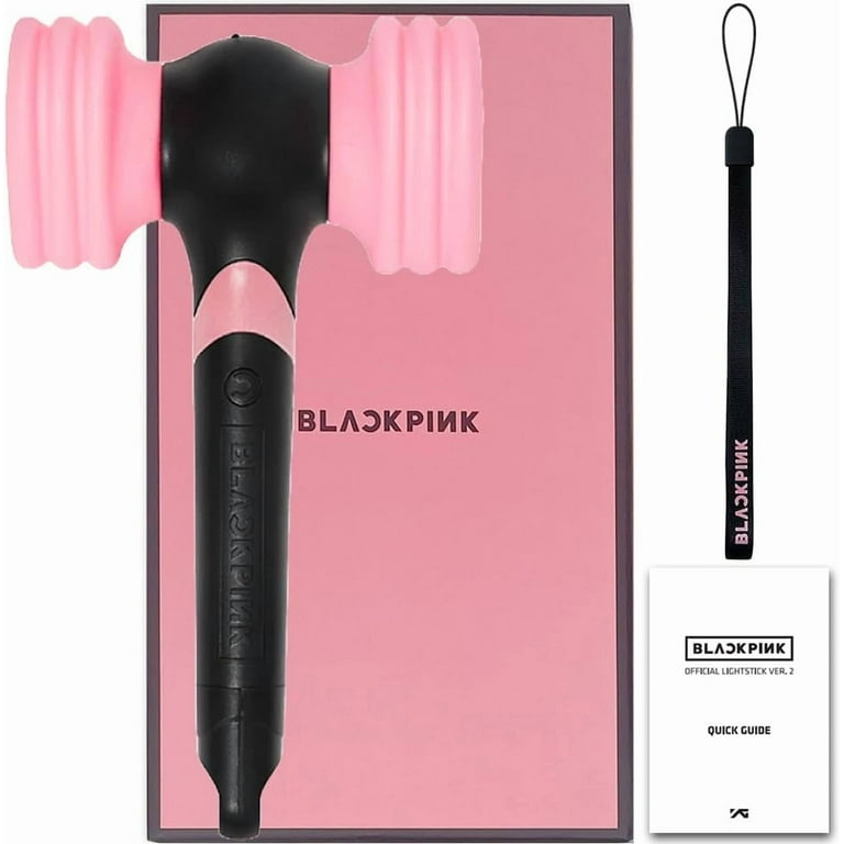 BLINKPINK LIGHT STICK ピンク/ブラック ストラップ付き Jollup Blackpink Lightstick K-Pop Idol 2025 Tour Concert