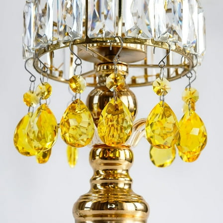 Jollup Crystal Suncatcher Bauhinia Prisms Pendants 10 Pcs Chandelier Crystals Replacement Hanging Sun Catcher Beads for DIY Arts Crafts Decor