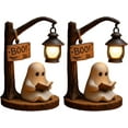 thumbnail image 1 of Jollup Cute Ghost Reading Lantern - Boo, Ghost Reading Book Lamp, Halloween Cute 3D LED Night Light, Ideal for desks, mantels, Halloween Gift (1 pcs), 1 of 7