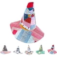 thumbnail image 1 of Jollup Halloween Witch Hat Vintage Cottagecore Style, Handmade Quilt Witch Hat, Renaissance Costume Witchy Vibes, 1 of 9