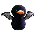 thumbnail image 1 of Jollup Plush Bat Duck Stuffed Animal Toy – Soft Black Plushie with Bat Wings, Cute Halloween Gift, 1 of 3