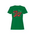 thumbnail image 1 of Jolly AF Christmas Design Women's T-shirt, 1 of 3