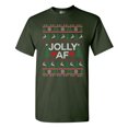 thumbnail image 1 of Jolly AF Christmas Holidays Funny Adult DT T-Shirt Tee, 1 of 2