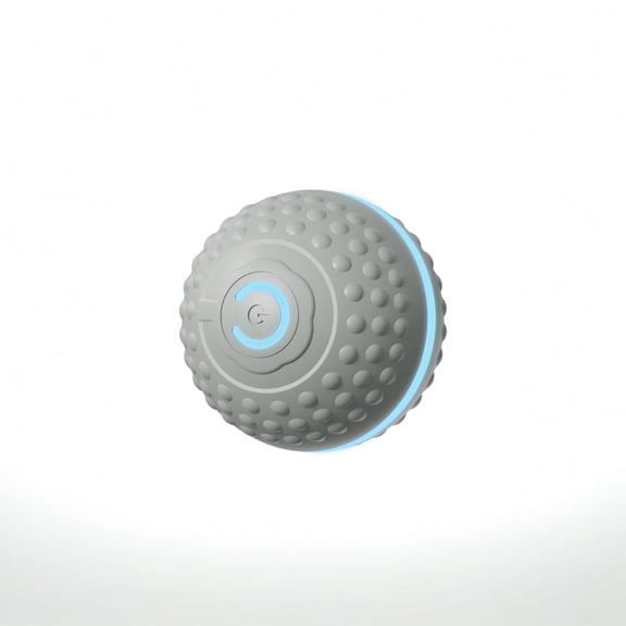 Jolly Ball for Dogs, Rechargeable Electric Bumpy Rolling Dog Ball with Intelligent Motion, Interactive Play, and Self-entertainment, Shaky Ball Toy for Dogs Pet, for Teeth Grinding, Gray