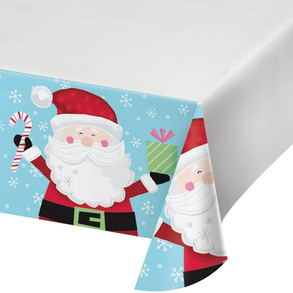 Jolly Christmas Characters Paper Tablecloth