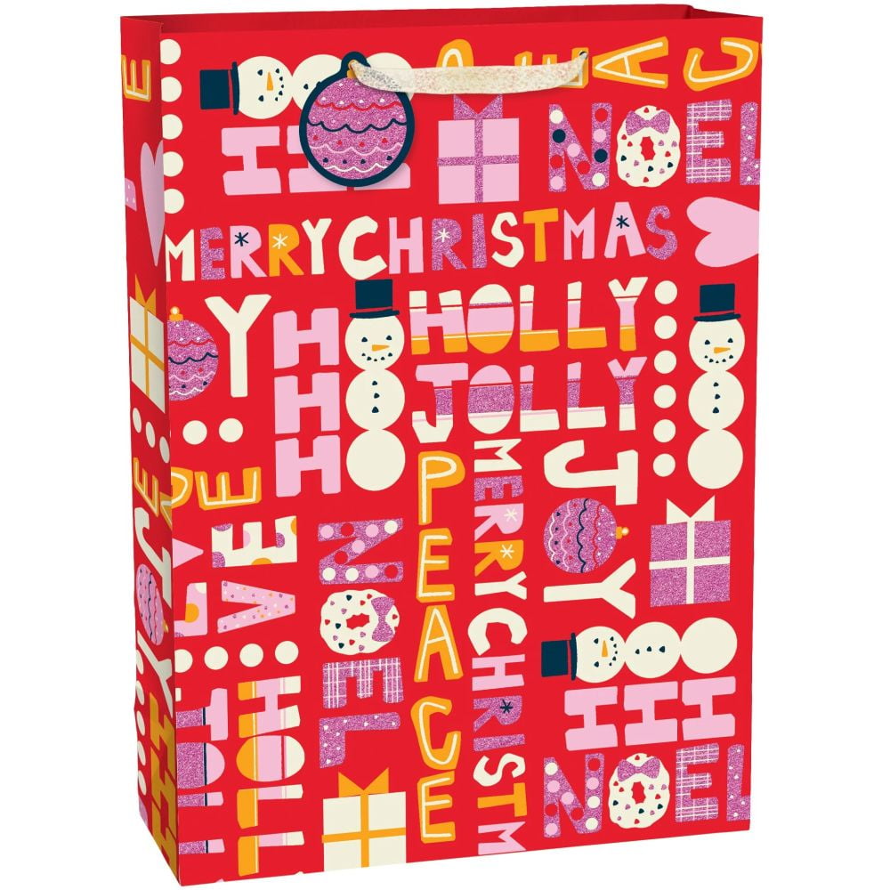 Jolly Christmas Jumbo Christmas Gift Bag