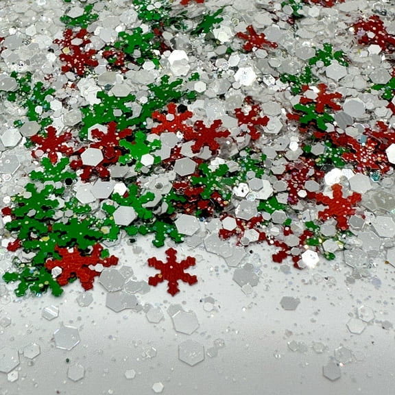 Jolly Christmas Shape Glitter Confetti (1oz = 28g)