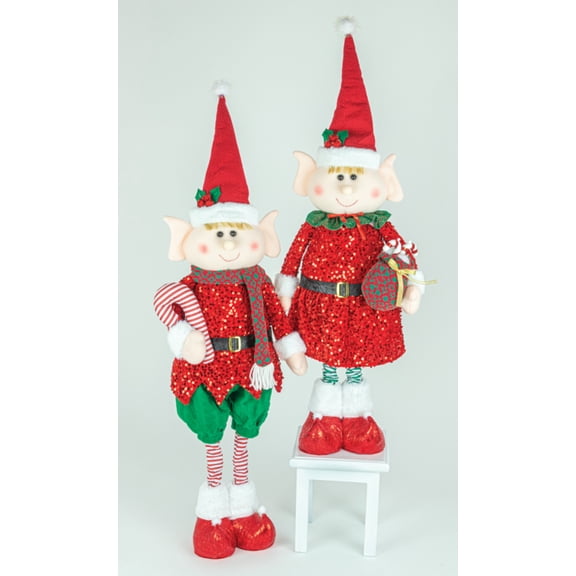 Jolly Elf Stretch Leg- Set of 2
