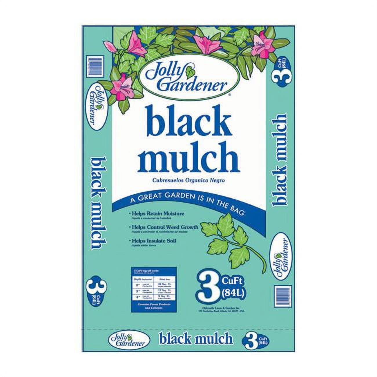Jolly Gardener 3 cu ft. Slate Black Mulch