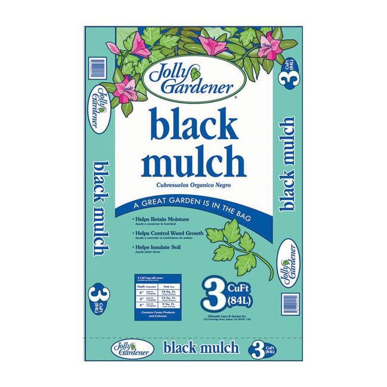 Jolly Gardener 7262371 3 cu ft. Slate Black Mulch