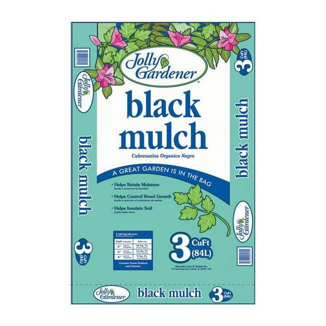 Jolly Gardener 7262371 3 cu ft. Slate Black Mulch