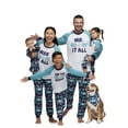 thumbnail image 1 of Jolly Jammies Baby and Toddler Unisex Snow It All Matching Family Pajamas Set, 2-Piece, Sizes 6/9M-5T, 1 of 4