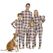 Jolly Jammies Boys and Girls Unisex Holiday Plaid Long Sleeve Top and Pants Pajama Set, 2-Piece, Sizes 4-14