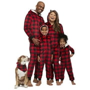 Jolly Jammies Men's Buffalo Plaid Matching Family Pajamas Union Suit, Sizes S-2X