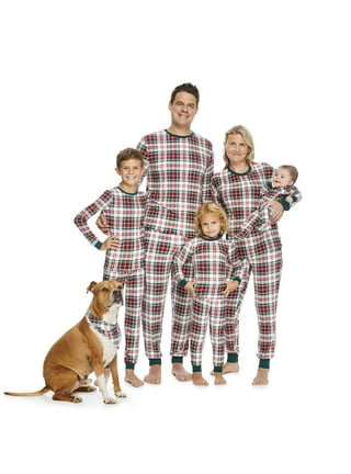 Jolly Jammies Men's Holiday Green Plaid Matching Family Pajamas Set,  2-Piece, Sizes S-XXL 