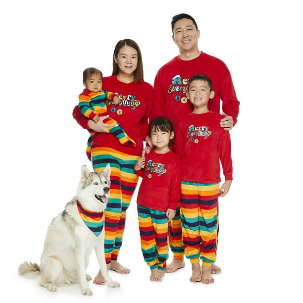 Jolly Jammies Men's Merry Everything Matching Family Pajamas Set, 2 ...