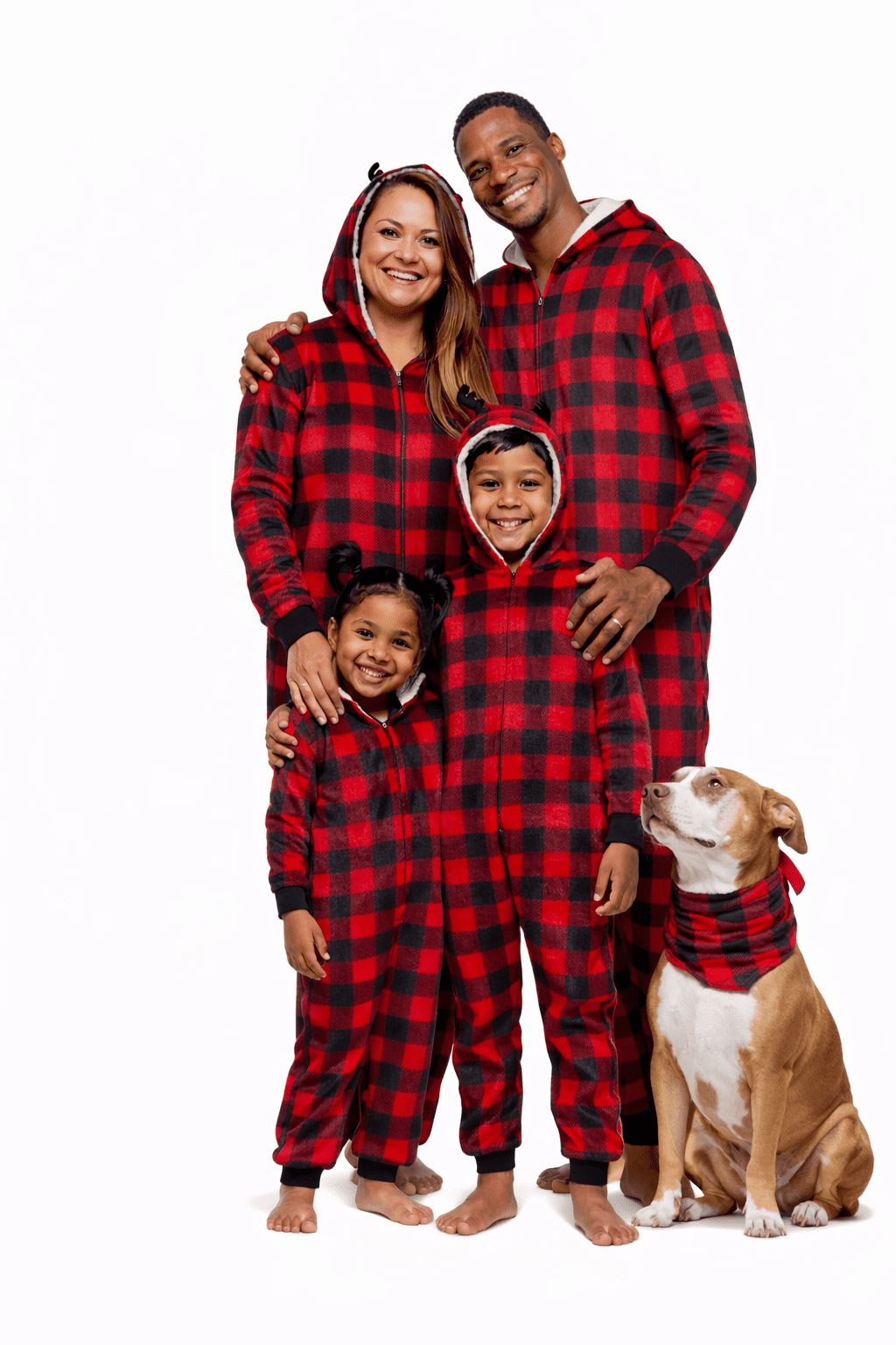 Jolly Jammies Women's Buffalo Plaid Matching Family Pajamas Union Suit, Sizes S-3X