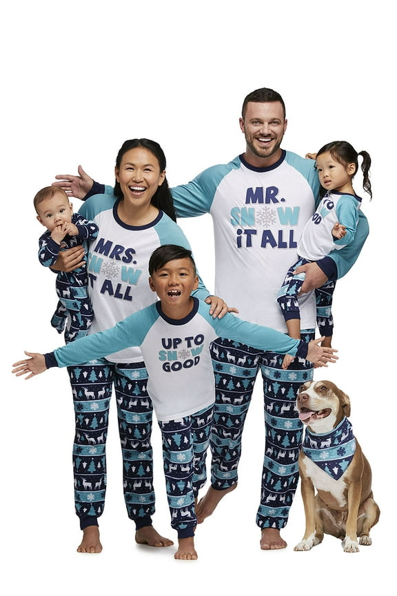 Women's Snow It All Matching Family Pajamas Set, 2-Piece, Sizes S-3X