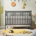 Jolly Jaunts 5in1 Convertible Crib, Rustic Converts to Toddler Bed