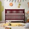 Jolly Jaunts 5in1 Convertible Crib, Rustic Converts to Toddler Bed