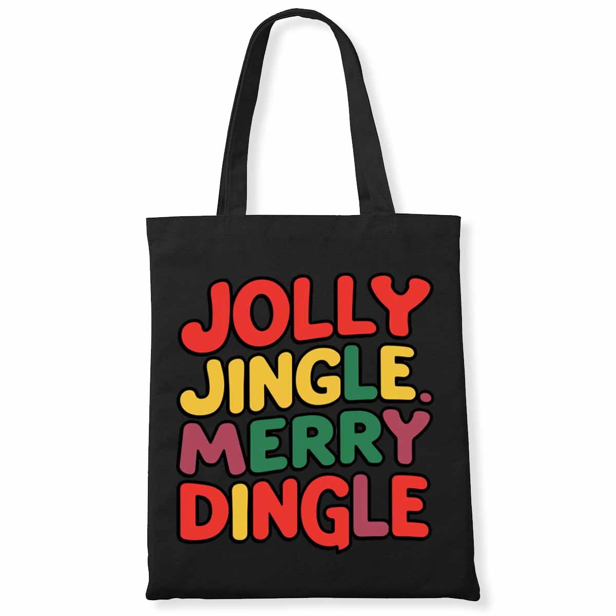 Jolly Jingle, Merry Dingle. Canvas Tote For Church Choir And Christian