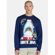 JOLLYKNITS Jolly Knits Men's & Big Men's Crewneck Christmas Sweatshirt, Sizes S-3XL