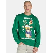 JOLLYKNITS Jolly Knits Men's & Big Men's Crewneck Christmas Sweatshirt, Sizes S-3XL