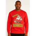 thumbnail image 1 of Mens & Big Men's Holiday Christmas Graphic Sweatshirt Santa's Favorite, Sizes S-3XL by Jolly Knits, 1 of 4