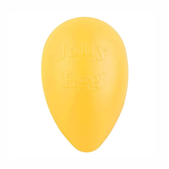 Jolly Pet Jolly Egg Dog Toy 8", Yellow