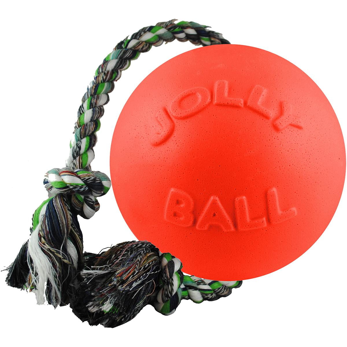 Jolly Pet Romp N Roll Dog Toy, 8", Orange
