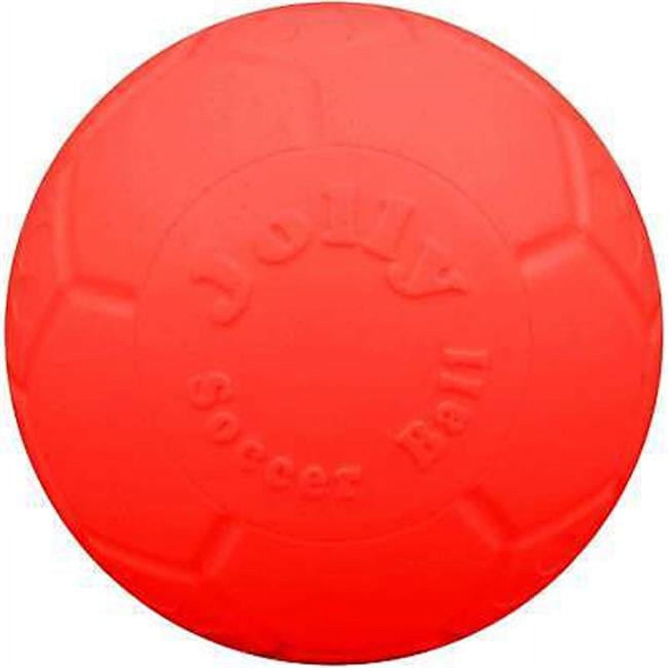 Jolly Pets Soccer Ball Orange 8 inch Vanilla Scented Rubber Chew Toy