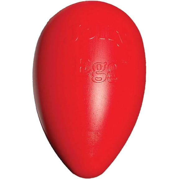 Jolly Pets Egg 12 inch Red Hard Plastic Chew Toy for Large Dogs