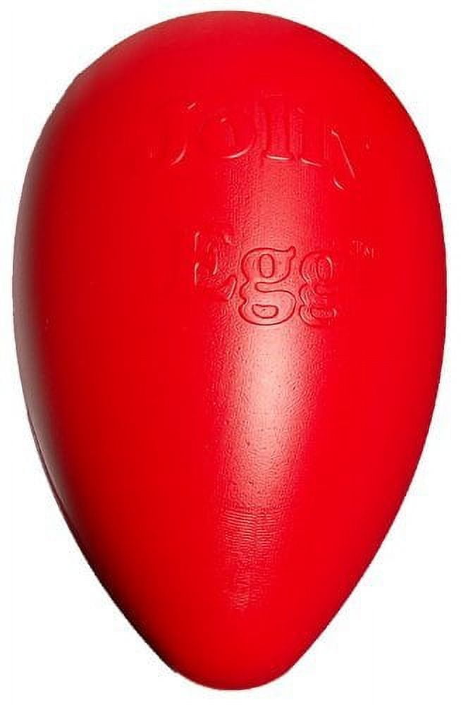 Jolly Pets Egg 12 inch Red Hard Plastic Chew Toy for Large Dogs