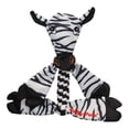 thumbnail image 1 of Jolly Pets Flathead Stuffing Free Dog Squeaky Toy, Medium, Zebra, 1 of 5