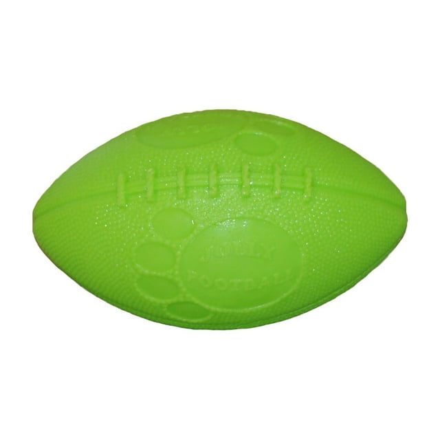 Jolly Pets Floaty Football Dog Toy, Green Apple, 8