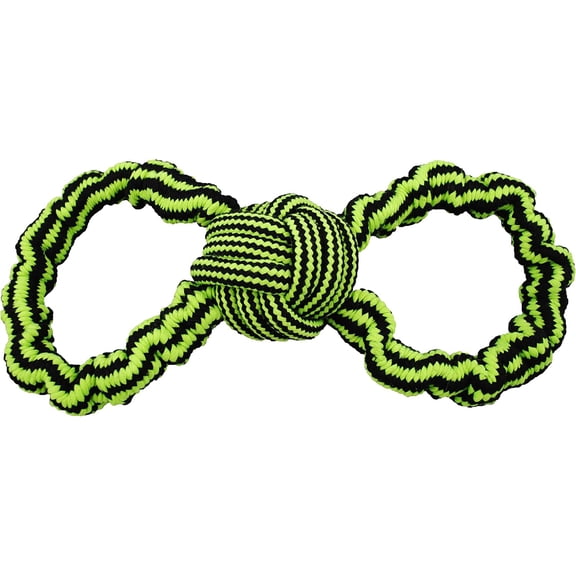 Jolly Pets Knot-N-Chew Gentle Tug Rope Bungee Handles Large/Extra-Large Dog Toy