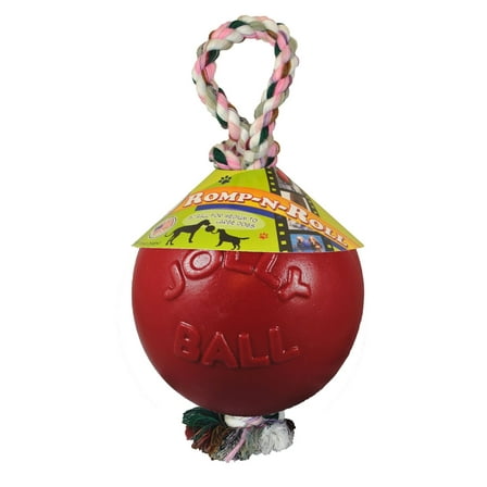 Jolly Pets Romp-n-Roll Ball for Dogs Red 4.5 inch