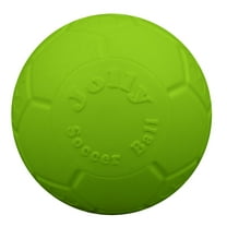 Jolly Pets Soccer Ball Green 6 inch Apple Scented Rubber Chew Toy for Dogs