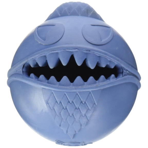 Jolly Pets Treat Hiding Rubber Toy for Small Dogs, Blue 2.5 Inch