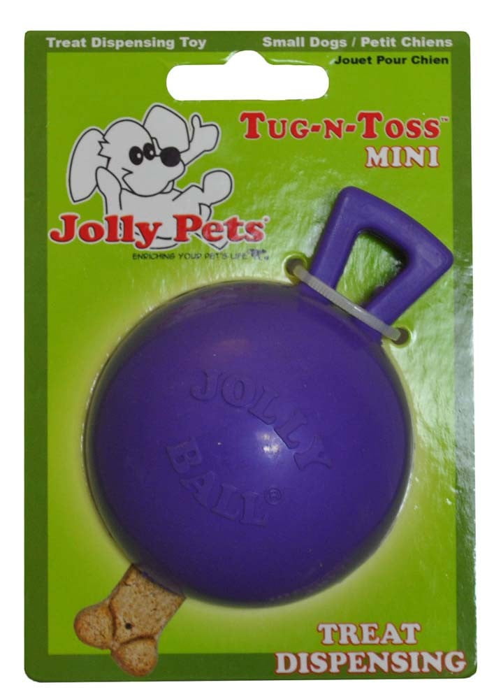 Jolly Pets TugnToss Dog Toy, 4", Multicolor
