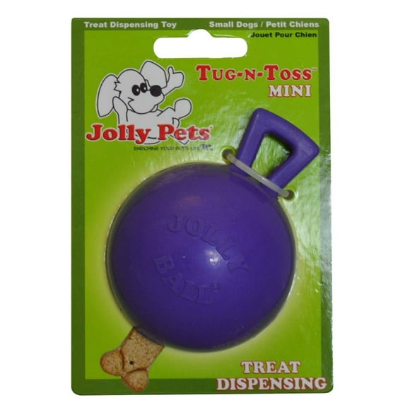 Jolly Pets Tug-n-Toss Dog Toy, 4", Multicolor