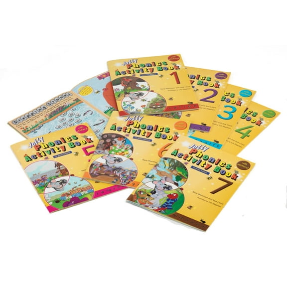 Jolly Phonics Activity Books 1-7: In Print Letters (American English Edition), (Paperback)