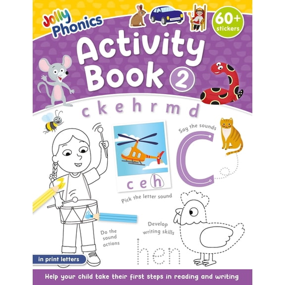 Jolly Phonics Activity Books, Set 1-7 Up Jolly Phonics Activity Book 2: In Print Letters (American English Edition), (Paperback)
