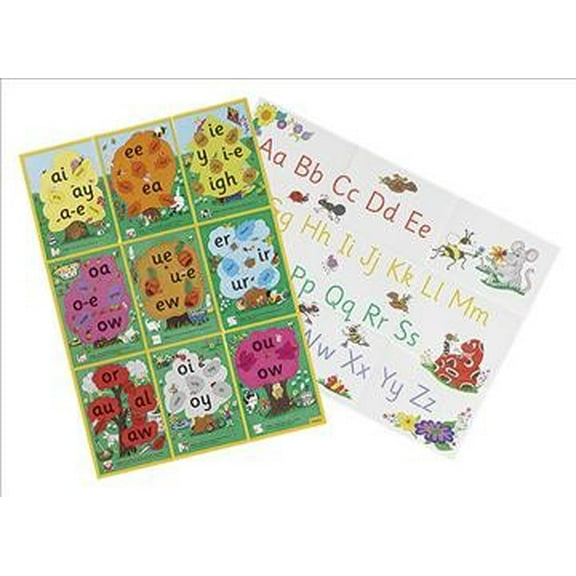 Jolly Phonics Alternative Spelling & Alphabet Posters: In Print Letters (American English Edition) (Other)